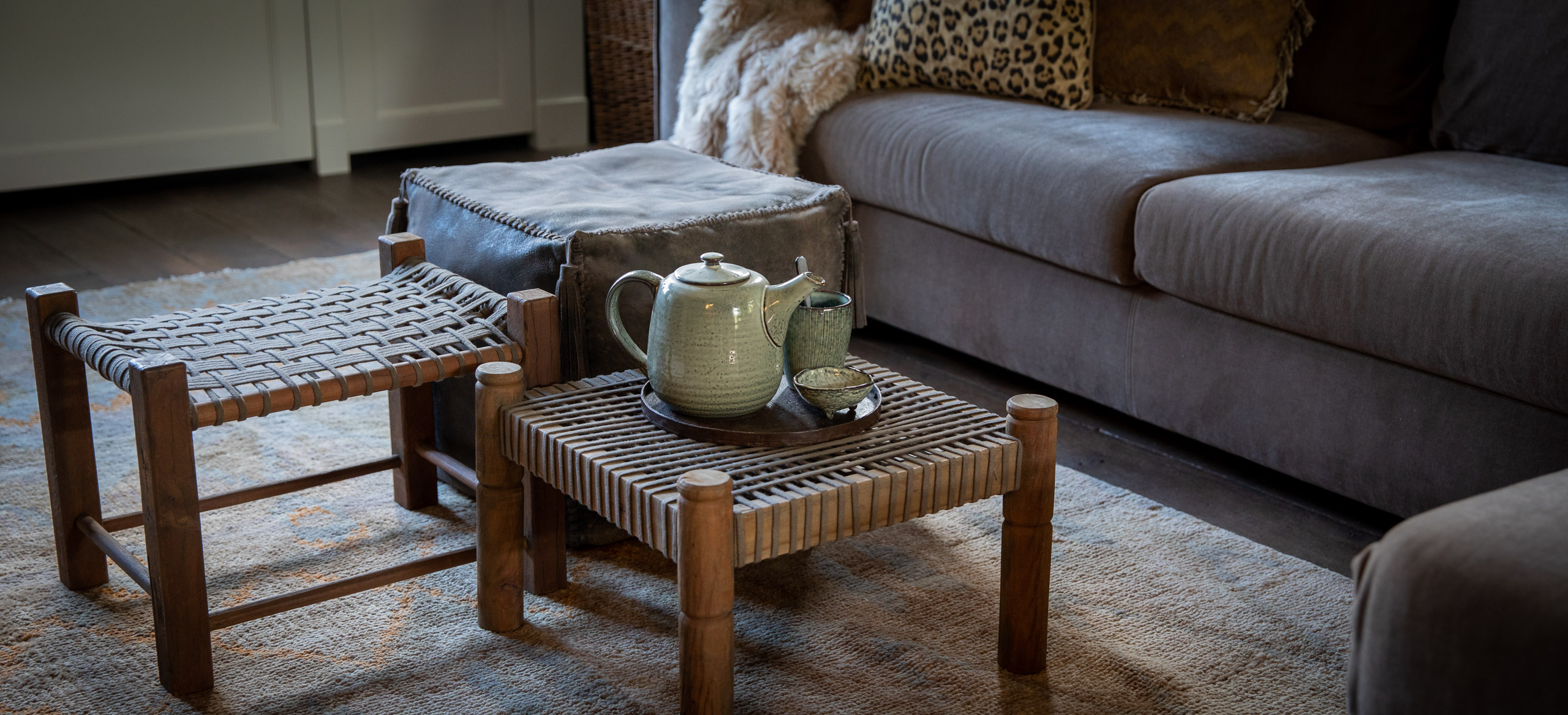 poef en krukje hoffz