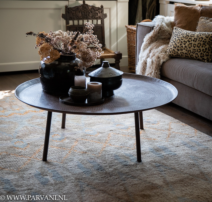 ronde salontafel metaal Hoffz